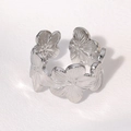 Silver Multiple Flower Cluster Style (JR422-S7)
