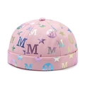 Pink Miki hat with colorful laser star and M patterns, stylish docker cap for young adults - Adjustable / Pink