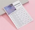 Self-adhesive iridescent star and round face gems for makeup and 3D nail art decoration - MX-56 Star Iridescent