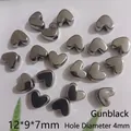 Perline a cuore CCB canna di fucile per gioielli fai da te 12x9x7mm con foro 4mm - 12*9*7mm / Cuore Canna di Fucile