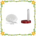 Silicone mold for hollow heart house candle holder with 11cm diameter measurements - Round Candlestick