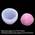 Durchscheinende Eiscremekugel-Silikonform für DIY-Seifen und Schokoladenherstellung - Transparent