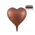 18-inch heart-shaped chocolate aluminum foil balloon for wedding and party decoration - 18-inch Heart Chocolate