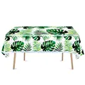Waterproof tropical palm leaf tablecloth 108x180cm for summer party decorations - Tablecloth 137*274cm