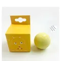 Interactive yellow sound cat toy ball with catnip and gift packaging by Petgravity - EVA Yellow (Cricket Sound)
