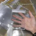 Transparente, verdickte 50-Seiden-EVA-Schmucktasche mit Oxidationsschutz-Reißverschluss - 88 X 105 Cm Weiß Transparent 50 Seide