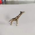 Miniature bronze giraffe statue figurine for succulent bonsai and fairy garden decor - Small Giraffe / Bronze