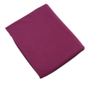 Long plum purple mercerized cotton jersey headscarf folded in a minimalist style - Plum Red(03)