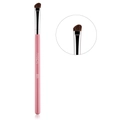Pink angled eyeliner brush with soft natural horse hair and silver metal ferrule - Pink E05 Angled Eyeshadow Brush