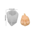 Funny Halloween pumpkin face silicone mold for DIY candles and resin crafts with measurements - NO.3 Funny Pumpkin
