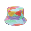 Cappello a secchiello arcobaleno geometrico con motivo a rombi per la protezione solare - M (56-58cm) / Arcobaleno