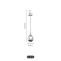 Cat silhouette golden coffee spoon made of 304 stainless steel in mirror finish 13.9cm - Silver Sitting Cat Spoon