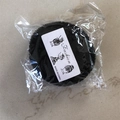 Black circular bun maker for kids hair styling in clear packaging with fashion card - 5g / Black