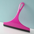 Rose pink non-slip window squeegee with hanging hole for household glass cleaning - Candy Series / Candy Rose Red