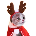 Brown Reindeer Antlers and Red Cape Set
