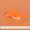 Modèle de sushi nigiri au saumon réaliste de 9,4 cm pour la décoration et l'exposition - Sushi de Saumon Royal