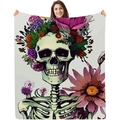Floral Skull Art (15) / 70*100CM / Colorful