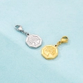 Octagonal Tree of Life pendants with lobster clasps in gold and silver finishes - Tree of Life 3