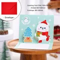 3D Pop-up Christmas card with polar bear and tree design including a red envelope - Gift Bear