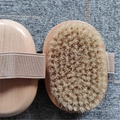 Beech Oval Handheld Boar Bristle Brush 11x7.5cm