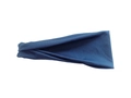 Bandeau de yoga élastique bleu en coton pour la course et le fitness plié à plat - Bleu marine