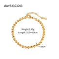 Dettaglio del bracciale a cuore intrecciato in acciaio inossidabile 18k con misure - Bracciale a maglie a cuore