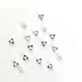 Zilveren driehoekige metalen kralen met gladde afwerking voor DIY sieraden maken - 3.5mm / Zilver