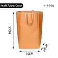Washable Kraft paper laundry hamper in Kraft color with 57x30x24cm dimensions - Kraft Color