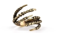Vintage Drachenkrallen Ring in Gold-Optik im Gothic-Punk-Stil mit Adlerkrallen-Design - Einstellbar Offen / Antikgold