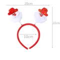 Christmas headband with two Santa Claus dolls on metal springs for holiday parties - Santa Claus