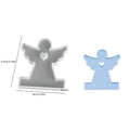 DIY angel silicone mold for resin casting with heart pattern, size 9.5x8cm - Angel Ornament Mold 012