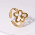 Gold Hollow Five-petal Flower Style (JR320)