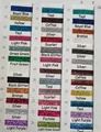 Nuancier de 36 couleurs de rubans de velours pailletés 2,5 cm pour emballages cadeaux et DIY - Autres couleurs au choix