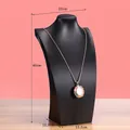 Extra large black brushed jewelry mannequin stand for displaying long necklaces - Black Brushed [XL 40cm]