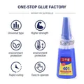 Colle forte 401 à séchage rapide multi-usages pour nail art et réparations métalliques - 20g