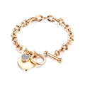 Gold Heart with Zirconia