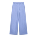 Detailansicht der Rückseite einer blau gestreiften weiten Hose mit Taschen und Gummizug - XS / Pants