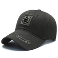 Army green baseball cap with U.S. ARMY embroidery and military rank patch details - Adjustable / Army Green