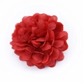 Artificial red hydrangea chrysanthemum fabric flower head for wedding DIY decor - Red
