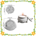 Siliconen mal voor schedel opbergpot met deksel en afmetingen voor DIY hars - Schedel Opbergpot (Basis+Deksel)