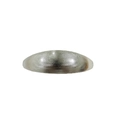 Barrette à cheveux minimaliste en alliage argenté avec finition en métal brossé - Argent Ellipse Brossée