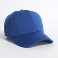 Royal blue twill cotton baseball cap with a classic six-panel structure for sun protection - One Size / Sapphire Blue