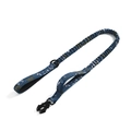 Tactical bungee dog leash with dual handles and blue digital camo nylon pattern - Camo Blue Leash