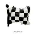 Racing flag checkered aluminum foil balloon for themed parties and event decorations - Racing Flag