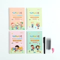 Set Magic Practice Copybook per bambini con Libri di Alfabeto Numeri Matematica e Disegno - 4 Libri + 1 Penna + 5 Ricariche + 1 Impugnatura