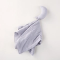Dettaglio del doudou per neonati con peluche a luna e trama in garza di cotone - 40*40cm / Luna Blu Grigio