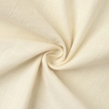 Close-up of cream-white cotton linen fabric texture with soft natural draping and weave - S / Apricot