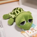 Simpatico peluche a forma di tartaruga verde con grandi occhi e guscio a macchie - 23CM / Tartaruga dagli occhi grandi