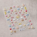 Pegatinas 3D para uñas con relieve de osito ángel, corazones y caramelos TS-3676 - TS-3676 Angelito Oso Nuevo Relieve