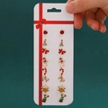 9-pair Christmas stud earring set with Santa, reindeer and snowflake on card - 63 Reindeer Head (9 Pairs Set)